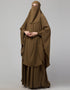 Muslim 3 pcs set of Abaya Khimer and Nose piece Lifestyle Images